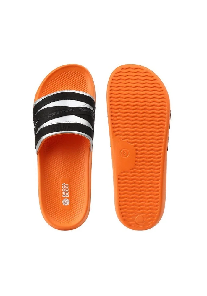 Bacca Bucci Solar Orange Galaxy Slides – Ultra-Comfort EVA Slip-Ons for Men | Best Price UAE